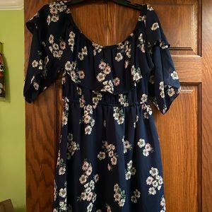 Navy Cupcakes and Cashmere Floral Dress